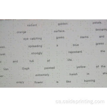 Llibres d&#39;impressió cecs Braille Products Braille Impressió